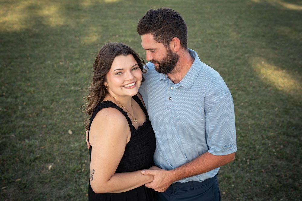 Couple laughing together on the grounds at Fort Malden in Amherstburg, Ontario