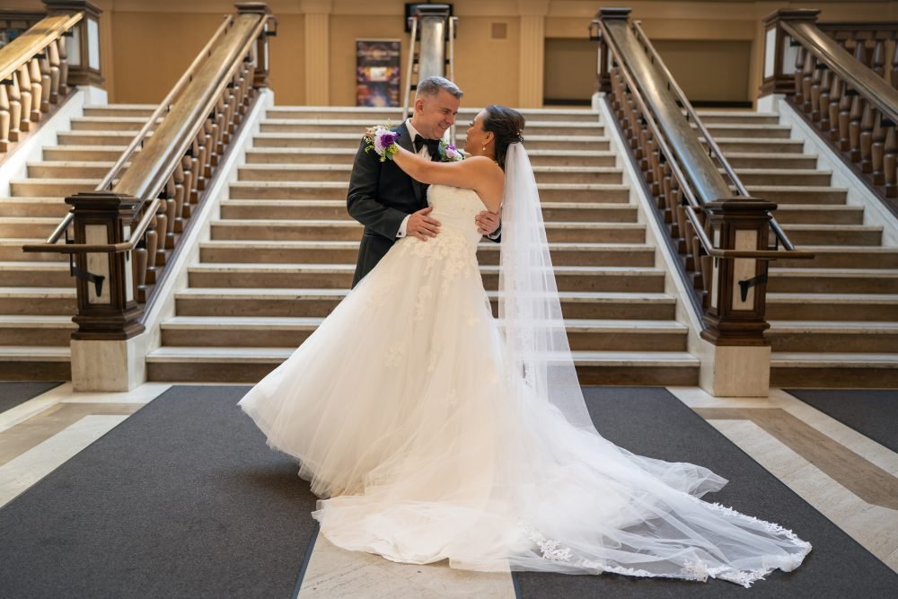 Bride &amp; Groom at Giovanni Caboto Club in Windsor Ontario