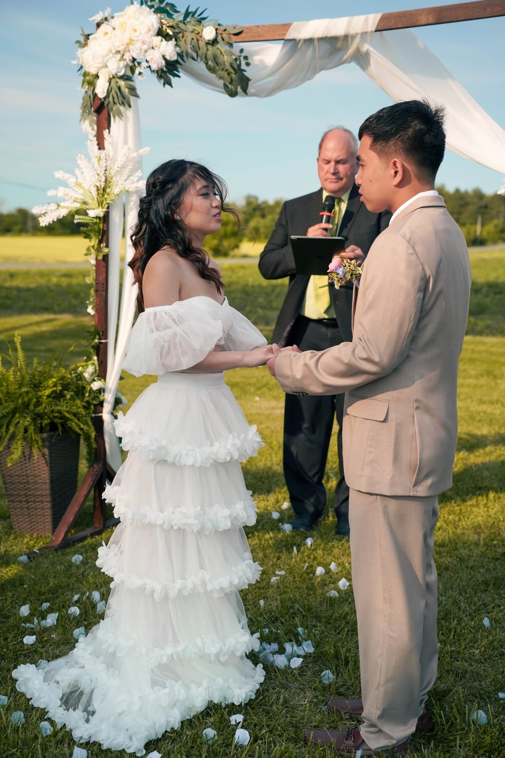 Bride &amp; Groom at Ranch in Windsor Essex