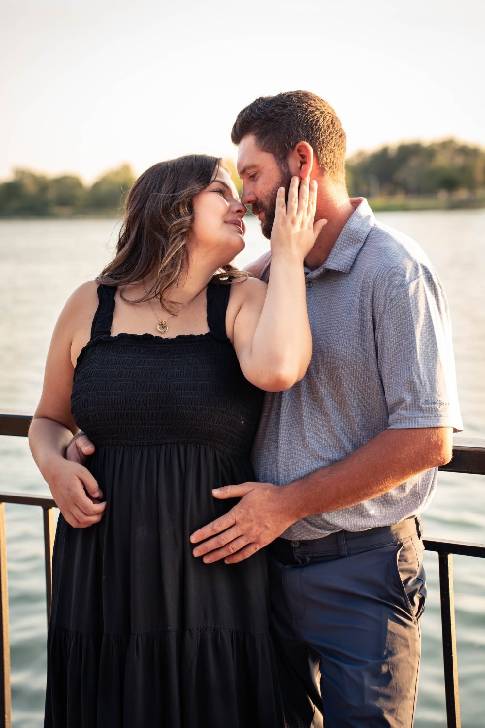Cute Couple at Navy Yard in Amherstburg, Ontario