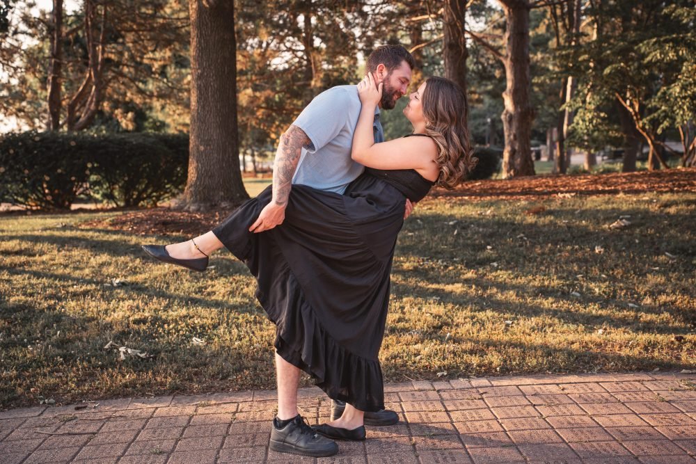Cute Couple at Navy Yard in Amherstburg, Ontario