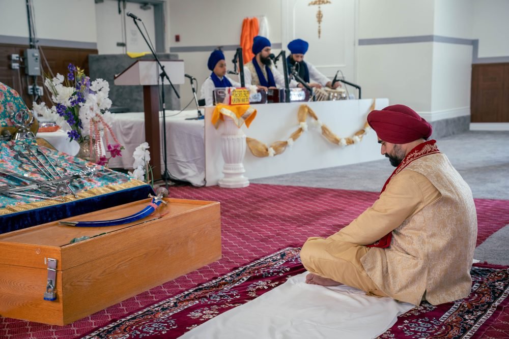 Punjabi Groom at Gurudwara Sahib in Windsor, Ontario